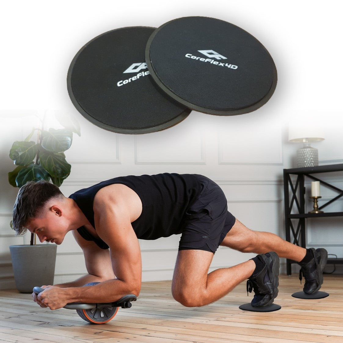 ARMORIOR Exercise Core Sliders Set for Ab Workout, 2 Pack Dual